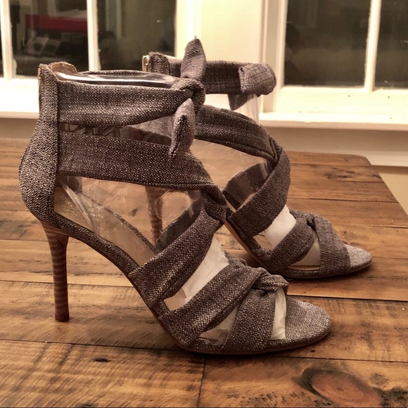 Vince Camuto Chani Grey Stiletto Sandals - Picture 3 of 6